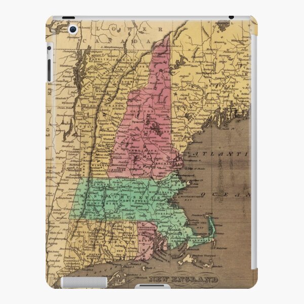 Vintage Map of New England (1836) iPad Snap Case