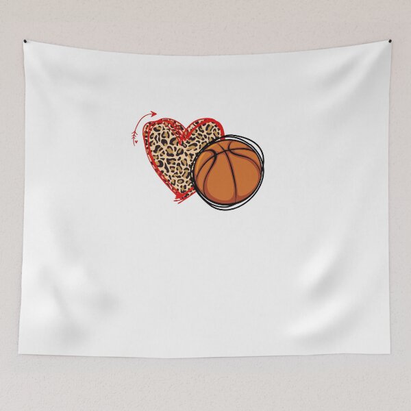 Item preview, Leopard Basketball Love Heart Basketball Lover Basketball Season designed and sold by cadieuxart.