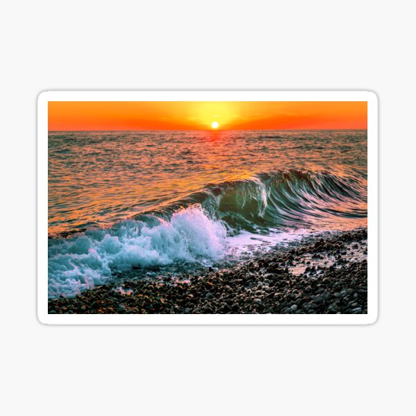 Sunset splash Sticker