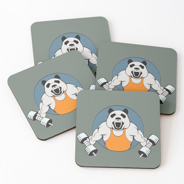 Item preview, Panda Pumping Iron  Drawing - Health And Fitness designed and sold by ViewerEqualsPhoton.