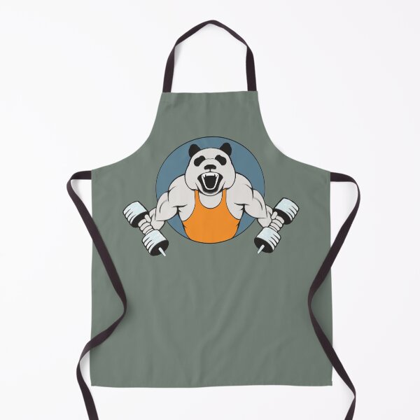 Item preview, Panda Pumping Iron  Drawing - Health And Fitness designed and sold by ViewerEqualsPhoton.