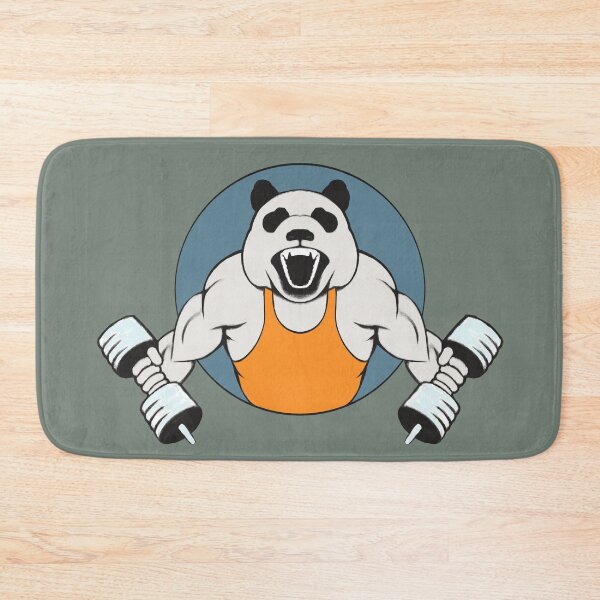 Item preview, Panda Pumping Iron  Drawing - Health And Fitness designed and sold by ViewerEqualsPhoton.