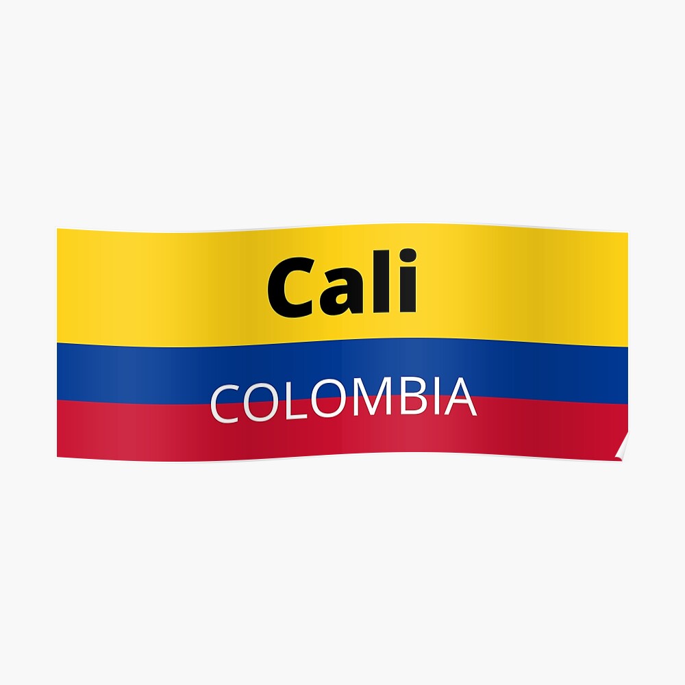 MADE IN CALI COLOMBIA Colombia Sticker Decal 3x9 inc 