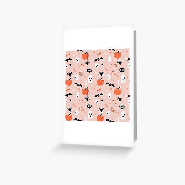 Halloween holiday seamless pattern Greeting Card