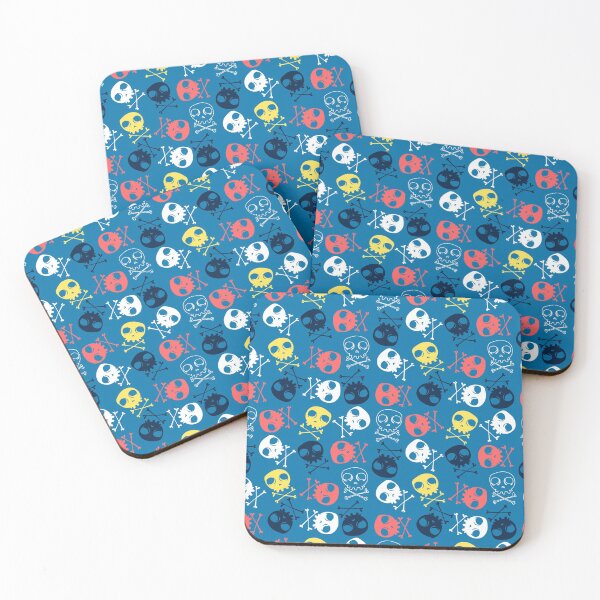 Item preview, Cute skulls seamless pattern print design designed and sold by PatrickRobbin.