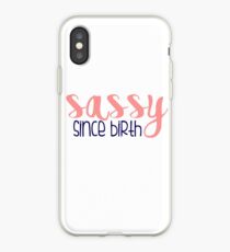 Vinilo o funda para iPhone Descarado desde el nacimiento