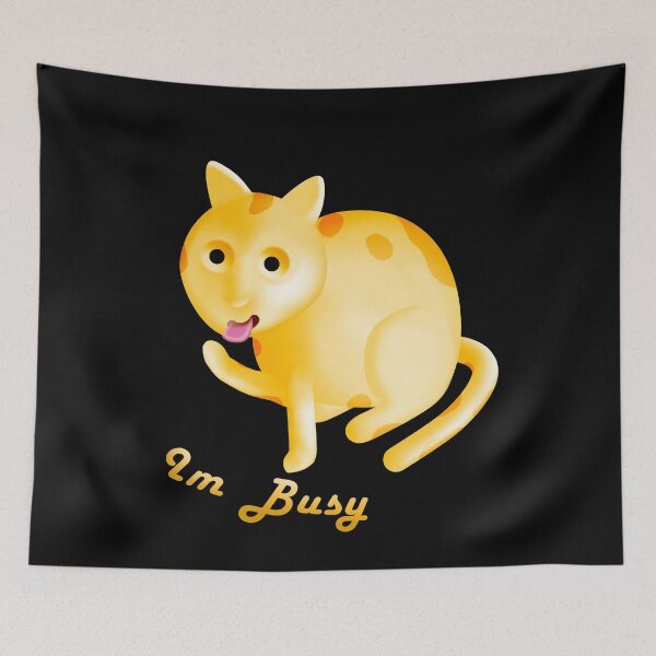 Item preview, Im busy cat, mr. business cat, too busy minding my own business. designed and sold by TropicalHut.