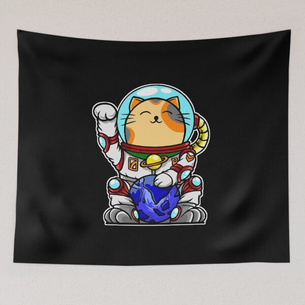 Item preview, Catstronaut Cute Cat Astronaut Holding Earth designed and sold by Si Pakne.
