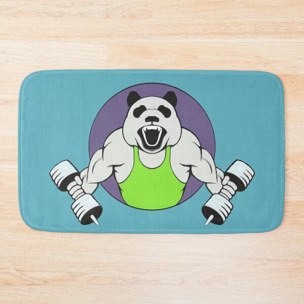 Item preview, Panda Pumping Iron  Drawing - Health And Fitness designed and sold by ViewerEqualsPhoton.