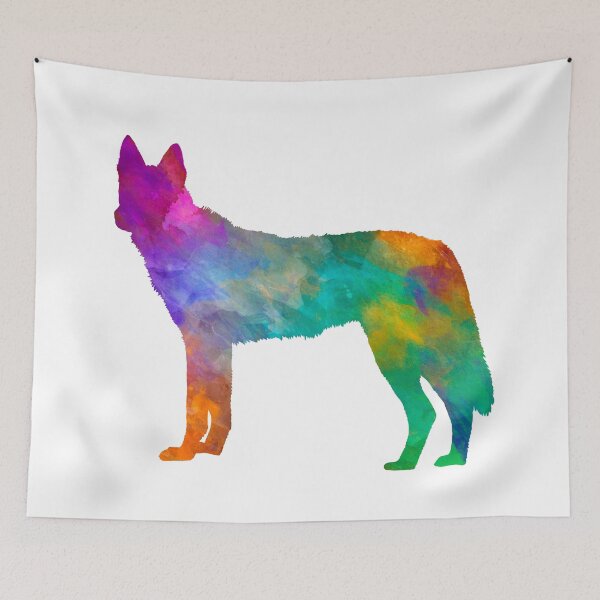 Item preview, Czechoslovakian Wolfdog in watercolor designed and sold by paulrommer.