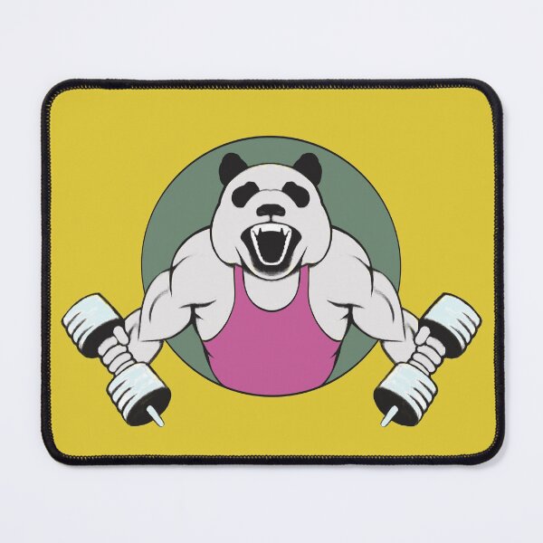 Item preview, Panda Pumping Iron  Drawing - Health And Fitness designed and sold by ViewerEqualsPhoton.
