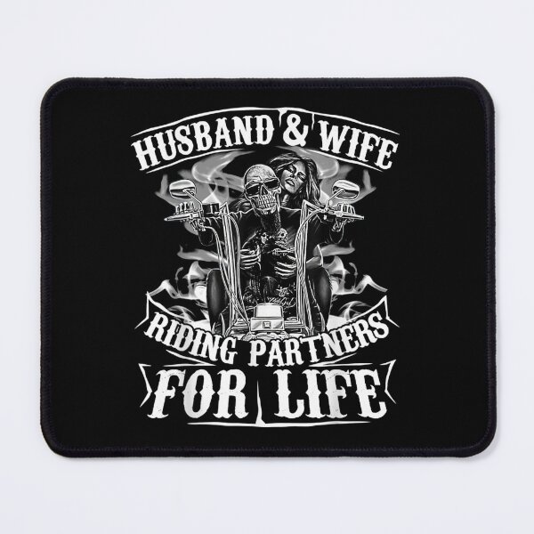 Item preview, Husband and Wife Riding Partners For Life Matching Couple  designed and sold by JethroShop.