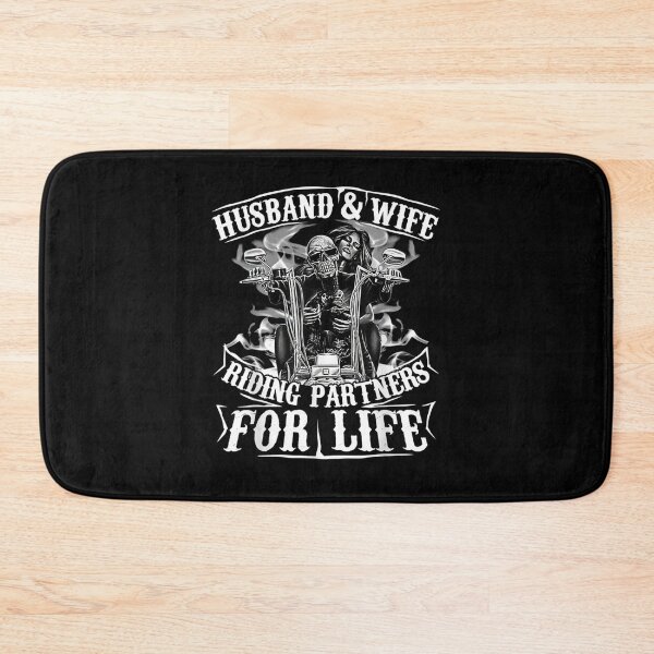 Item preview, Husband and Wife Riding Partners For Life Matching Couple  designed and sold by JethroShop.