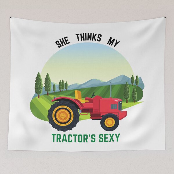 Item preview, She thinks my tractor's sexy - Farm life designed and sold by YuneDesigns.