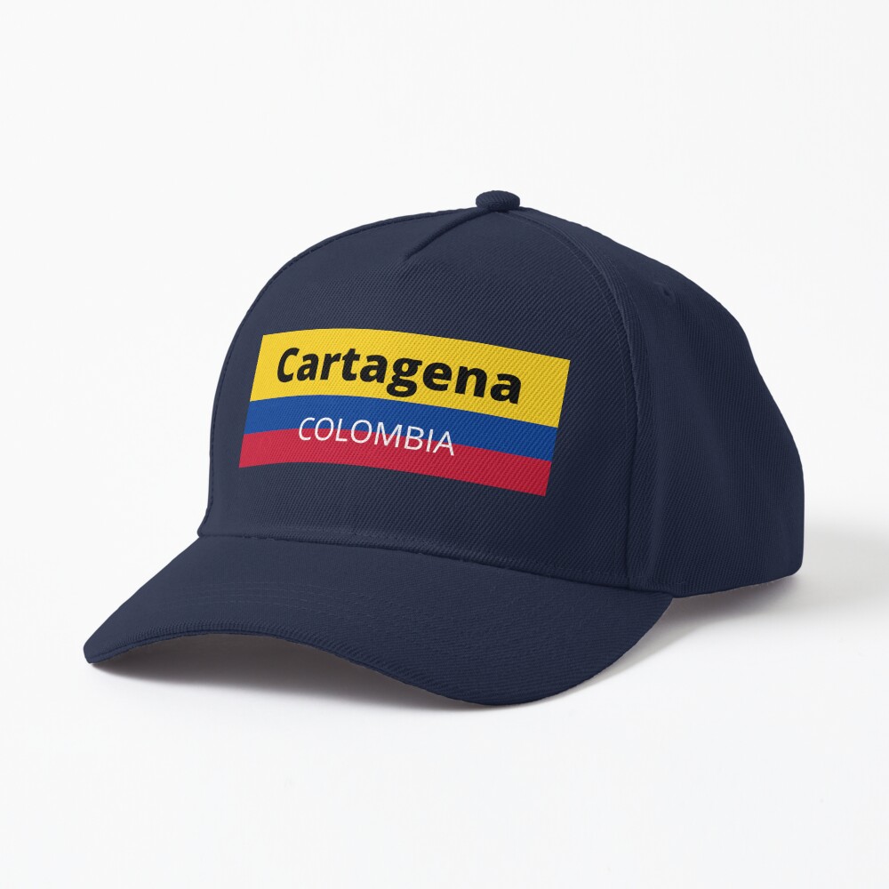 Yellow and blue Colombian hat