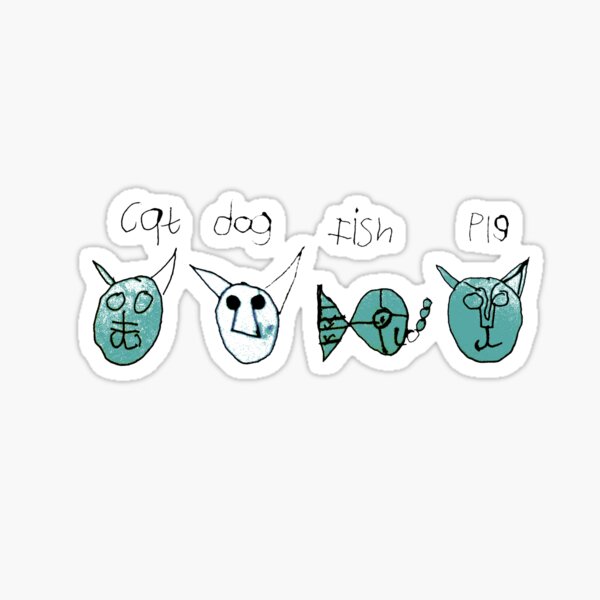 Animal Faces by Thomas Sticker