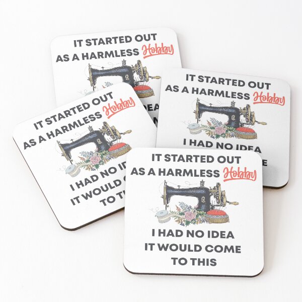 Item preview, " It Started Out As a Harmless Hobby I had No Idea It Would Come to This " Funny Gift For Quilting Lover designed and sold by Vibe by Flow.