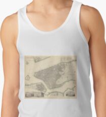 Camisetas de tirantes para hombre Vintage Map of Lower New York City (1840)