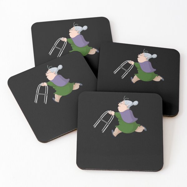 Item preview, Old Woman Running with Walker  designed and sold by jaidinfilo.