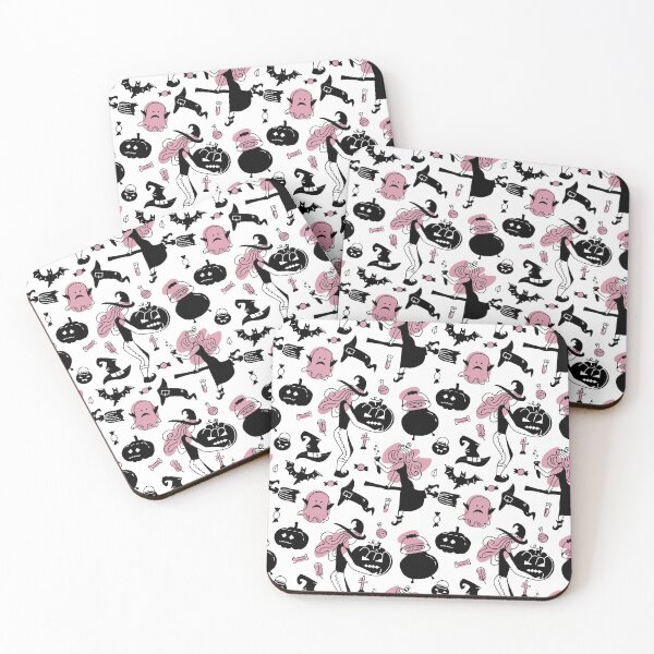 Item preview, Hand drawn seamless pattern with cute witches designed and sold by PatrickRobbin.
