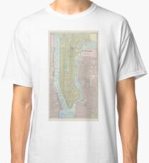 Vintage Map of New York City (1901) Classic T-Shirt