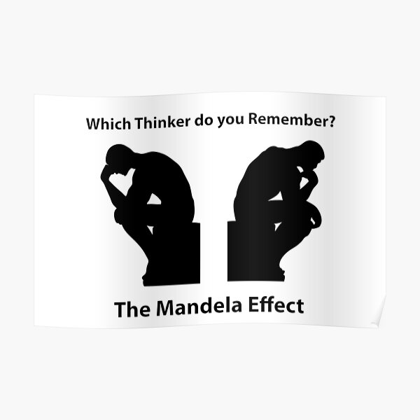 "Thinker Statue Mandela Effect" Poster by ShaneCRob Redbubble