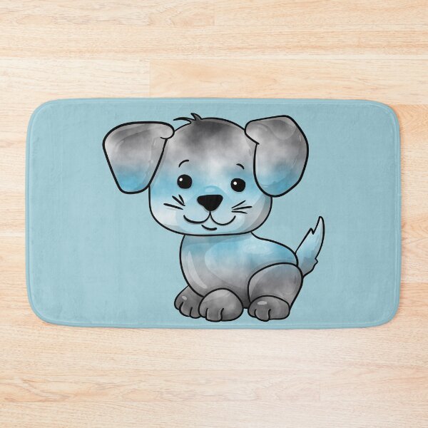 Item preview, Demiboy Subtle Watercolour Pride Flag Cartoon Puppy designed and sold by cashewdays.