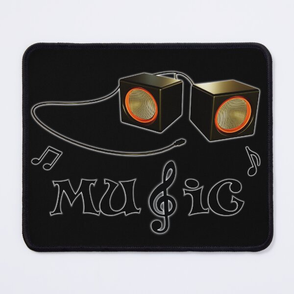 Item preview, Speaker with Music Notes designed and sold by CGShirts.