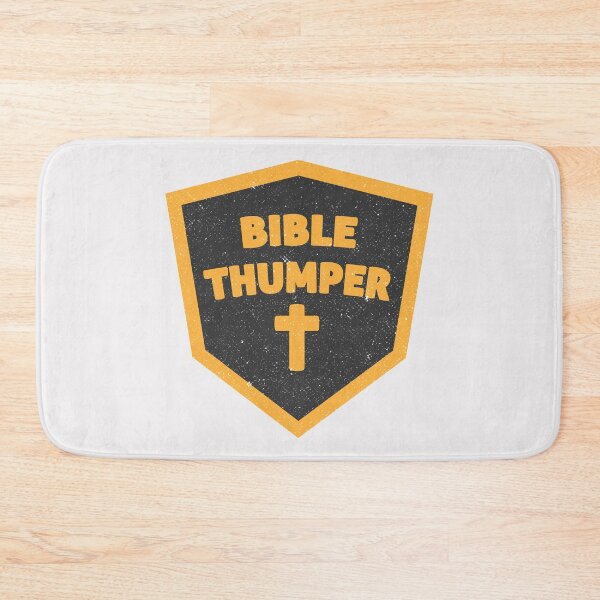 Item preview, Bible Thumper Religious Crest Badge designed and sold by Creatively Torn.