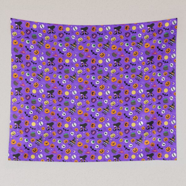 Item preview, Set halloween elements seamless pattern designed and sold by PatrickRobbin.