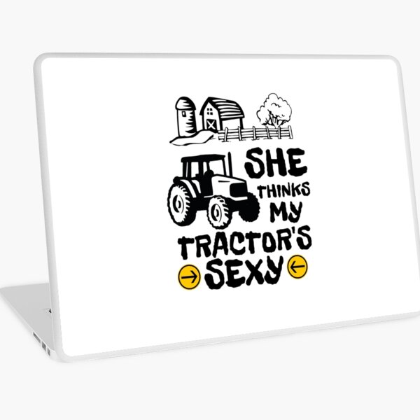 Item preview, She Thinks My Tractor's Sexy Funny Farmer Sayings designed and sold by siyaforshort.