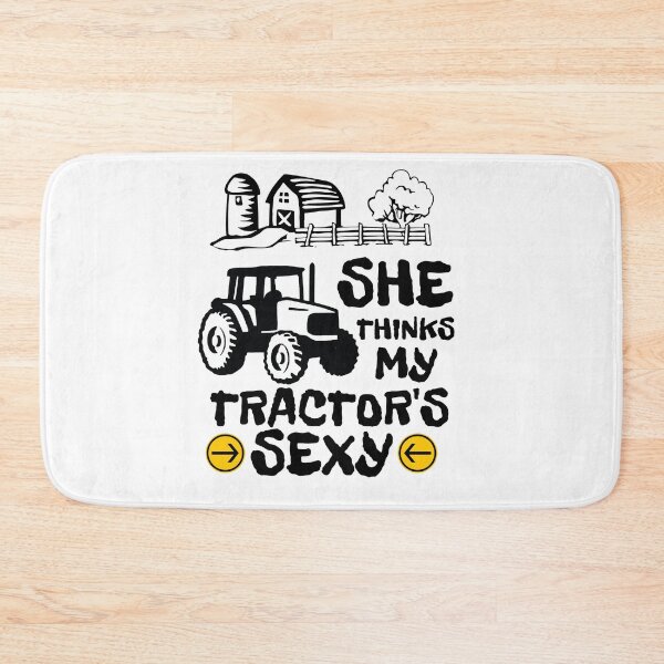 Item preview, She Thinks My Tractor's Sexy Funny Farmer Sayings designed and sold by thecooltable.