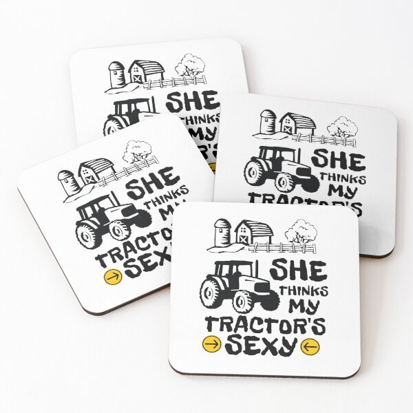 Item preview, She Thinks My Tractor's Sexy Funny Farmer Sayings designed and sold by thecooltable.