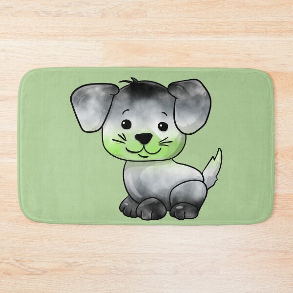 Item preview, Agender Subtle Watercolour Pride Flag Cartoon Puppy designed and sold by cashewdays.
