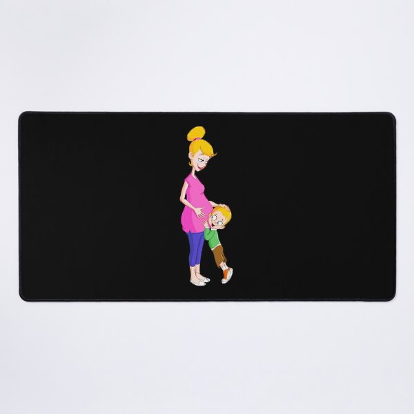 Pregnant Mom with Son  Desk Mat