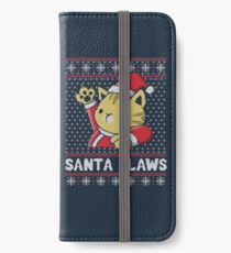 Xmas ugly sweater Cat Santa Claws iPhone Wallet/Case/Skin