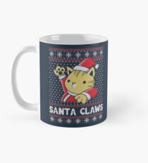 Xmas ugly sweater Cat Santa Claws Mug