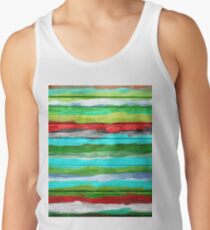 Watercolor Multicolor Abstract Background Tank Top