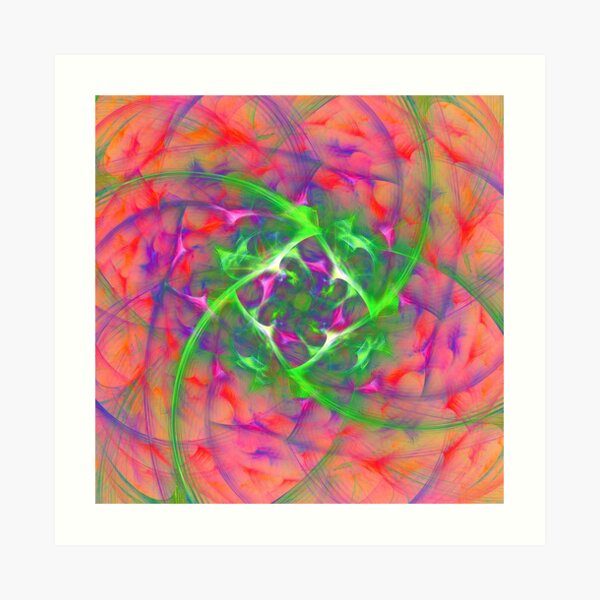 At the beginning of the rotation #fractal art Art Print