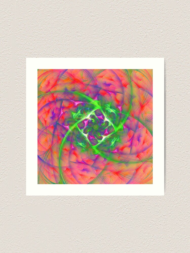 Alternate view of At the beginning of the rotation #fractal art Art Print