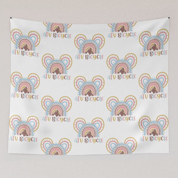 Item preview, Rainbow color pastel ATV bicycle designed and sold by loveislovestore.