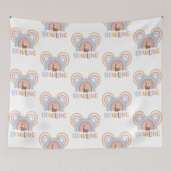 Item preview, Rainbow color pastel Bowling-Mickey Sport designed and sold by loveislovestore.