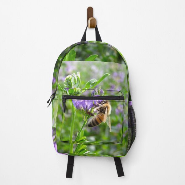 Item preview, beautiful bee on a purple alfalfa flower  designed and sold by Stephanie  Skeem.