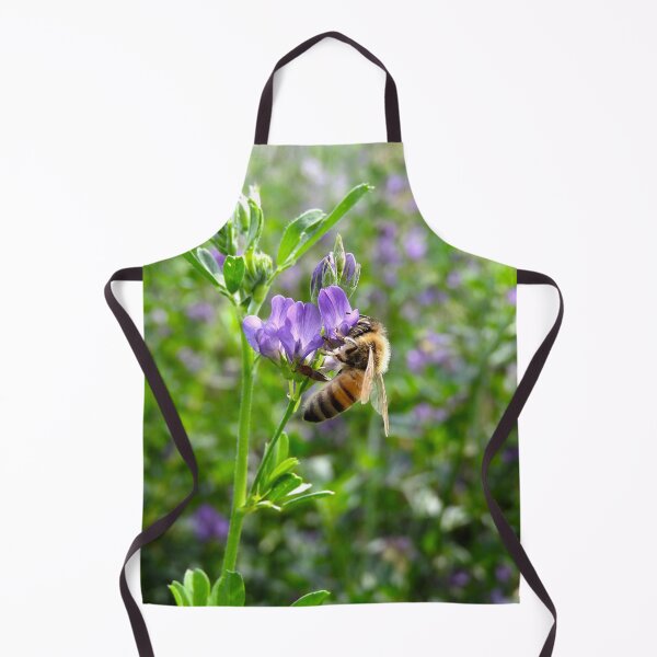 Item preview, beautiful bee on a purple alfalfa flower designed and sold by Stephanie Skeem.