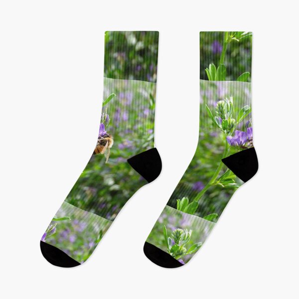 Item preview, beautiful bee on a purple alfalfa flower  designed and sold by Stephanie  Skeem.