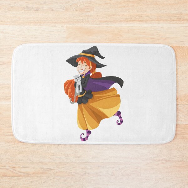 Item preview, Cute Witch With Her Cat designed and sold by ArtEntwined.