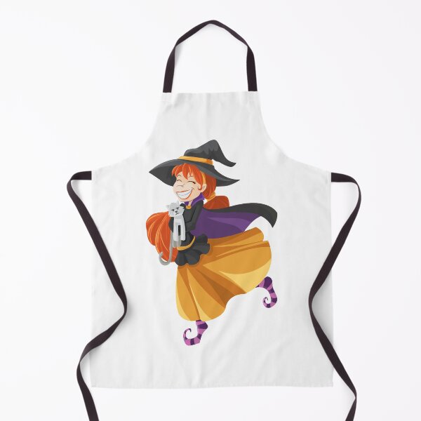 Item preview, Cute Witch With Her Cat designed and sold by ArtEntwined.