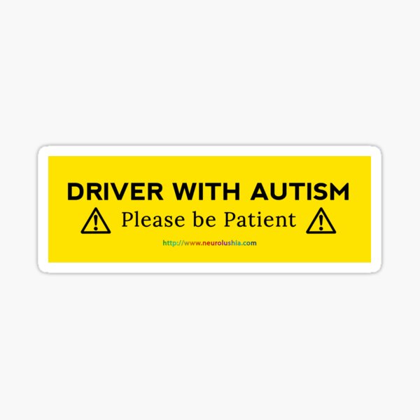 Nervous Driver Please Be Patient Meme Icon Stickers Decal 