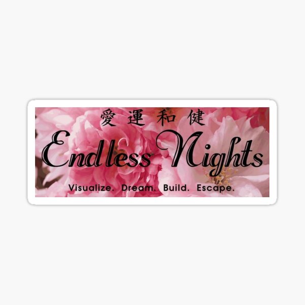 Endless Nights JDM Racing Drifting Box Cherry Blossom Slap Style Sticker