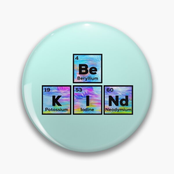 Item preview, Be Kind Periodic Table Words designed and sold by champagnemoment.